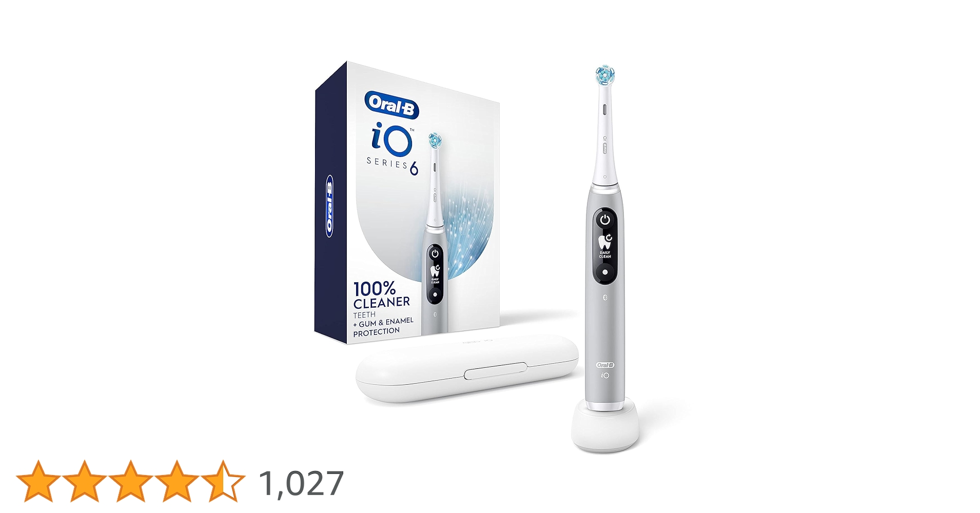 Oral-B iO Series 6 ホワイト 本体 iO Series 6 Electric Toothbrush Twin Pack,Grey Opal + Pink Sand